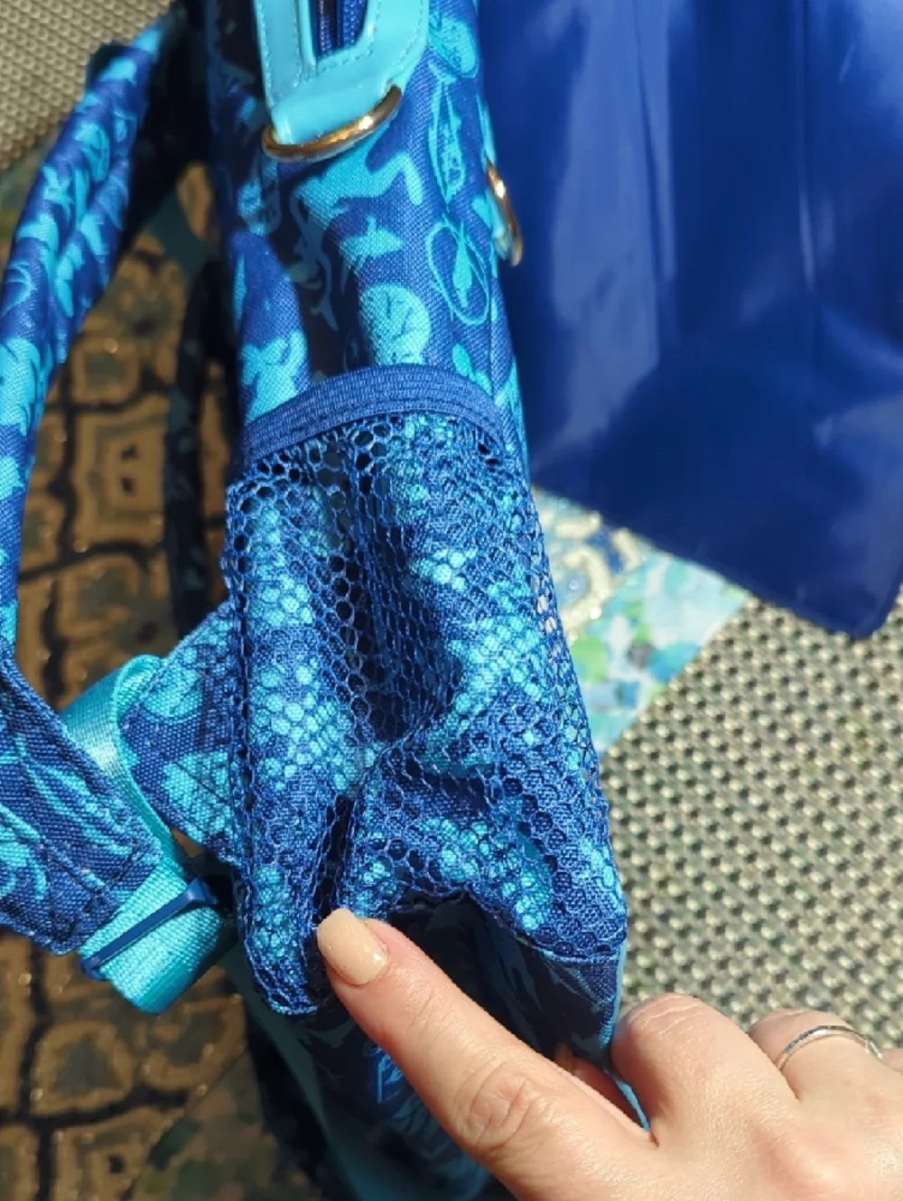 Disney Blue Walt Disney World 50th Anniversary Character Backpack